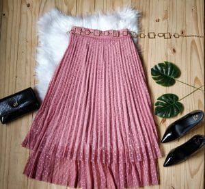 Saia 2 Maria em Tule Rose