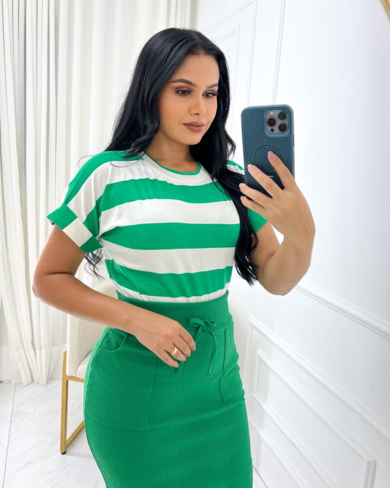 Blusa Tecido viscolaycra Verde