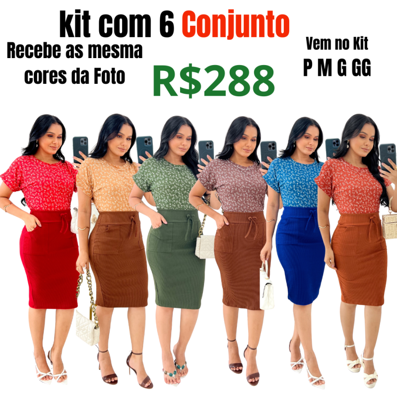 Kit Com 6 Conjunto