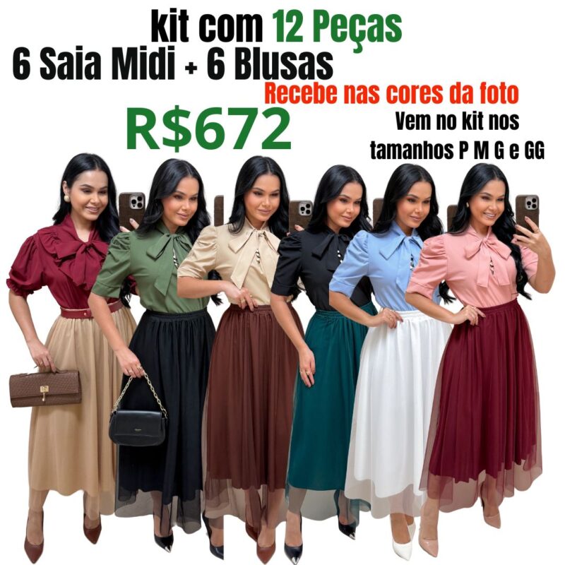 Kit Com 12 Peças