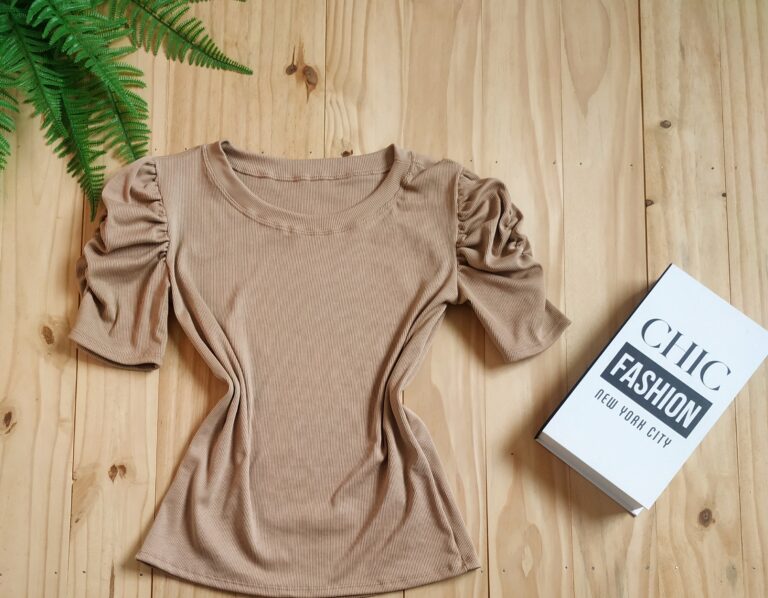 Blusa Manga Princesa Tecido Ribana