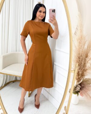 Vestido em Alfaiataria com manga 