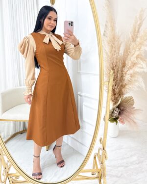 Vestido Midi em Alfaiataria regata