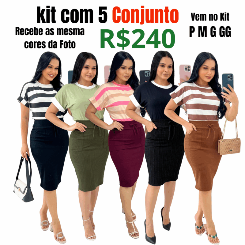 Kit Com 5 Conjunto