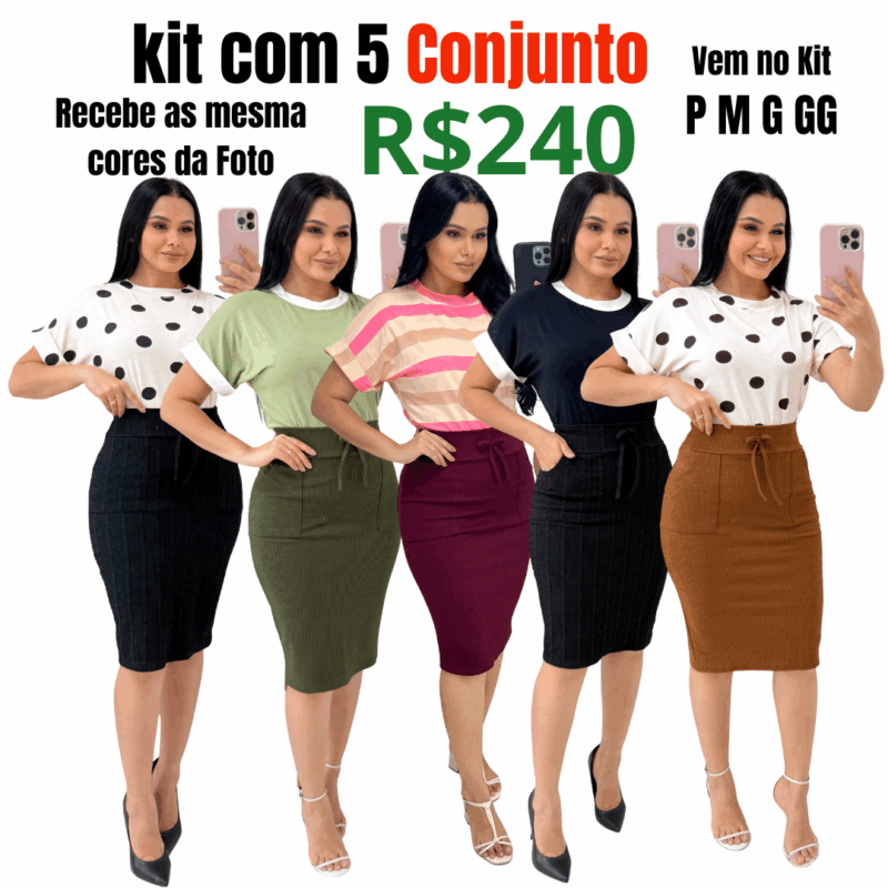 Kit Com 5 Conjunto
