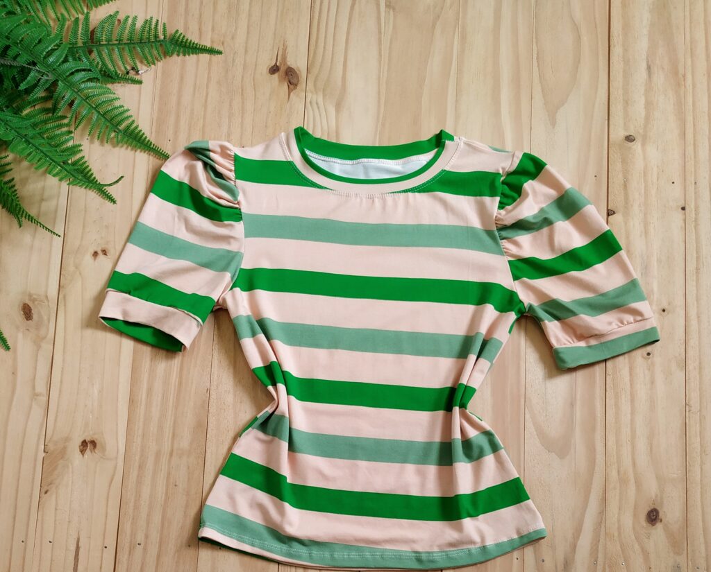 Blusa Manga Princesa Tecido Viscolaycra Verde