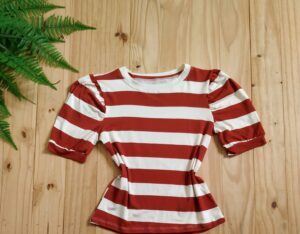 Blusa Manga Princesa Tecido Viscolaycra Terra Cota