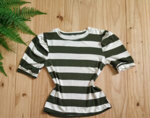 Blusa Manga Princesa Tecido Viscolaycra Verde musgo