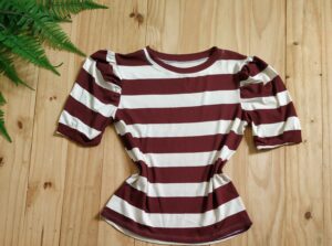 Blusa Manga Princesa Tecido Viscolaycra marsala
