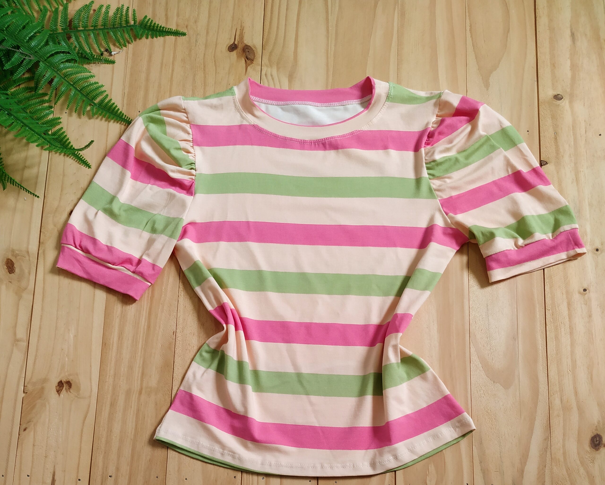 Blusa Manga Princesa Tecido Viscolaycra Rosa