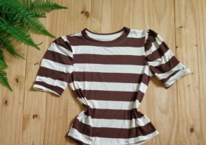 Blusa Manga Princesa Tecido Viscolaycra Marrom