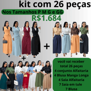 Kit Com 26 Peças