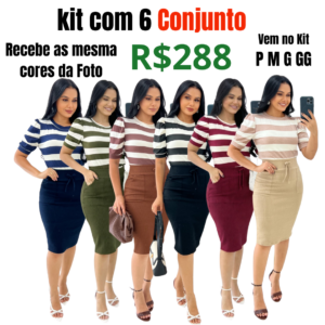 Kit Com 6 Conjunto