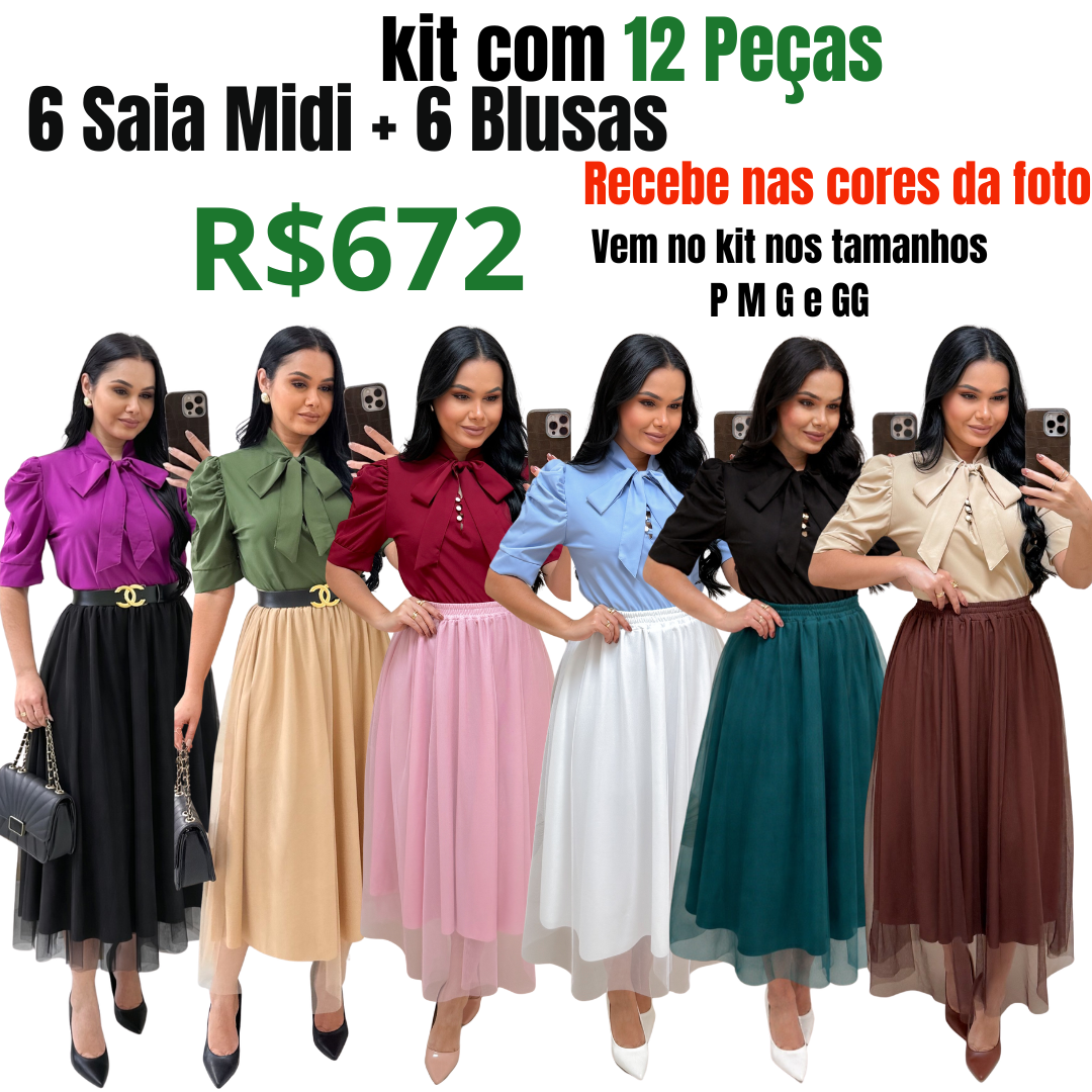 Kit Com 12 Peças